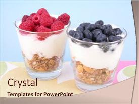 yogurt fruits powerpoint templates | crystalgraphics yogurt fruits powerpoint templates | crystalgraphics, Presentation templates