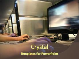 powerpoint template: a person working on the computer (8023) powerpoint template: a person working on the computer (8023), Presentation templates